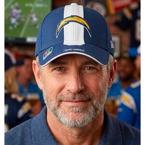Reebok San Diego Chargers NFL Authentic Sideline Hat Navy Blue AFC West Flexfit